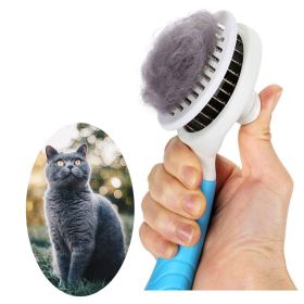 Dog Grooming Brush; Self Cleaning Slicker Brushes for Dogs Pet Grooming Brush Tool Gently Removes Loose Undercoat