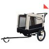2-in-1 Bike Trailer & Push Cart for Pets - Detachable Bike Hitch & Push Handle Included - All-Terrain Wheels, Quick Release Wheel, Non-Slip Floor