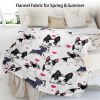 1pc Adorable Fleece Dog Blanket - Soft, Cozy, Lightweight, Warm, Flannel Throw for Couch, Bed, Sofa