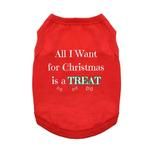 NEW - All I Want For Christmas Dog Shirt - Red (Option: X-Small)
