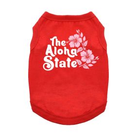 NEW - The Aloha State Dog Shirt - Red (Option: X-Small)