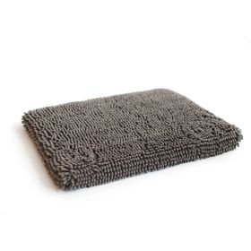 DGS Pet Products Dirty Dog Cushion Pad Small Brown 19" x 24" x 2.5" (Color: Grey, size: medium)
