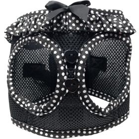 American River Choke Free Dog Harness Polka Dot Collection - Black and White Polka Dot (Option: XX-Small)