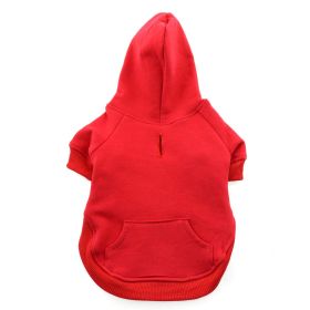 Flex-Fit Dog Hoodie- Red (Option: X-Small)