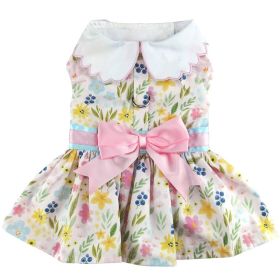 Pastel Meadow Dog Dress with Matching Leash (Option: X-Small)