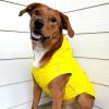 Slicker Raincoat with Striped Lining - Yellow