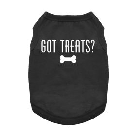 NEW - Got Treats Dog Shirt - Black (Option: X-Small)