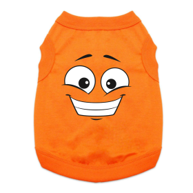 NEW - Happy Face Dog Shirt - Sunset Orange (Option: X-Small)