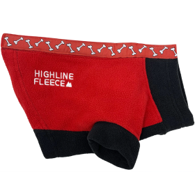 Highline Fleece Coat-Red and Black With Rolling Bones*LC=Large Chest (Option: Size 8)
