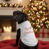 NEW - Merry Christmas Dog Shirt - White