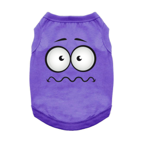 NEW - Nervous Face Dog Shirt - Ultra Violet (Option: X-Small)