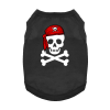 NEW - Pirate Skull with Red Bandana Dog Shirt - Jet Black
