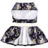 Purple Twilight Hawaiian Dog Dress with Matching Leash