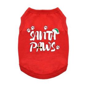NEW - Santa Paws Dog Shirt - Red (Option: X-Small)