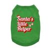 NEW - Santa's Little Helper Dog Shirt - Green