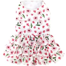 Spring Wildflower Dog Dress with Matching Leash (Option: X-Small)
