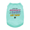 NEW - Wrapped Around My Lil Paw Dog Shirt - Teal