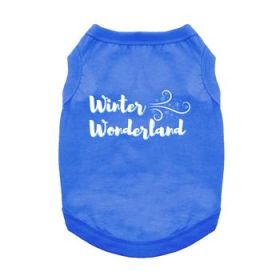 NEW - Winter Wonderland Dog Shirt - Blue (Option: X-Small)
